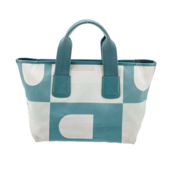 Bally Handbags - Bally-EUC- Stylish Teal and White Tote Bag - Like New